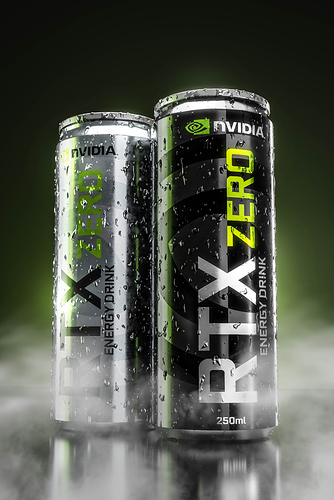 RTX Energy Drink BLACK WHITE ZERO-2