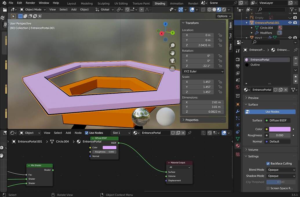 Stroke outline not working with solidify modifer? - Materials and ...