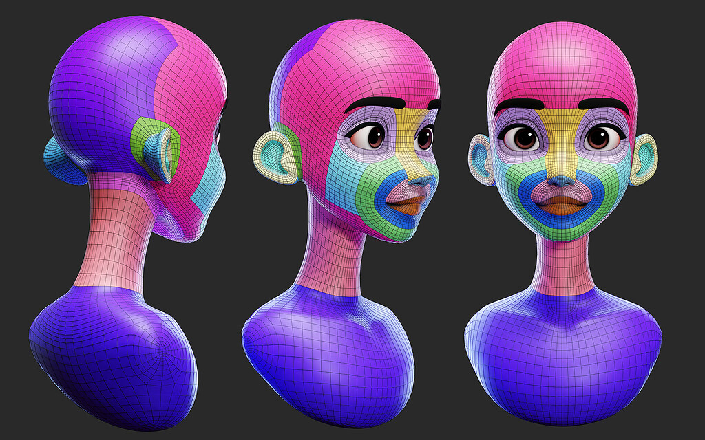 Face Retopology(Wireframe) - Works In Progress - Blender Artists Community