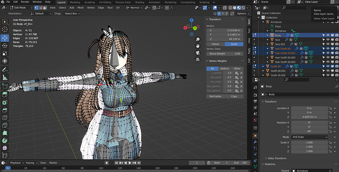 I can't select both my armature and mesh when in edit mode - Basics ...