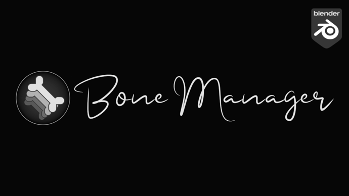 bone manager blender animation addon