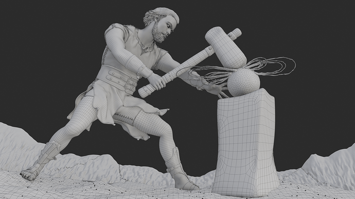 Forging the Sun_wireframe