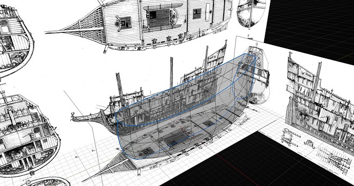 1. setting blueprints and base shape