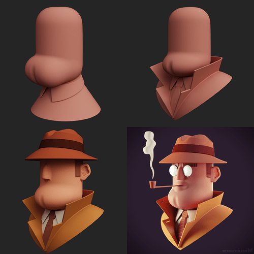 metin-seven_3d-toy-modeler-cartoon-character-designer_inspector-detective_wip