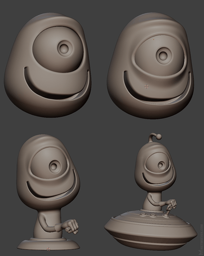 metin-seven_npr-3d-comic-artwork-illustration_space-alien-ufo_wip