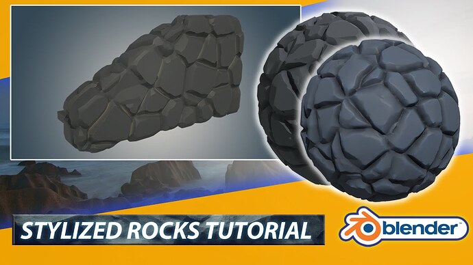 Blender 3  Stylized Rocks the Easy Way  Create & Texture  Full Tutorial