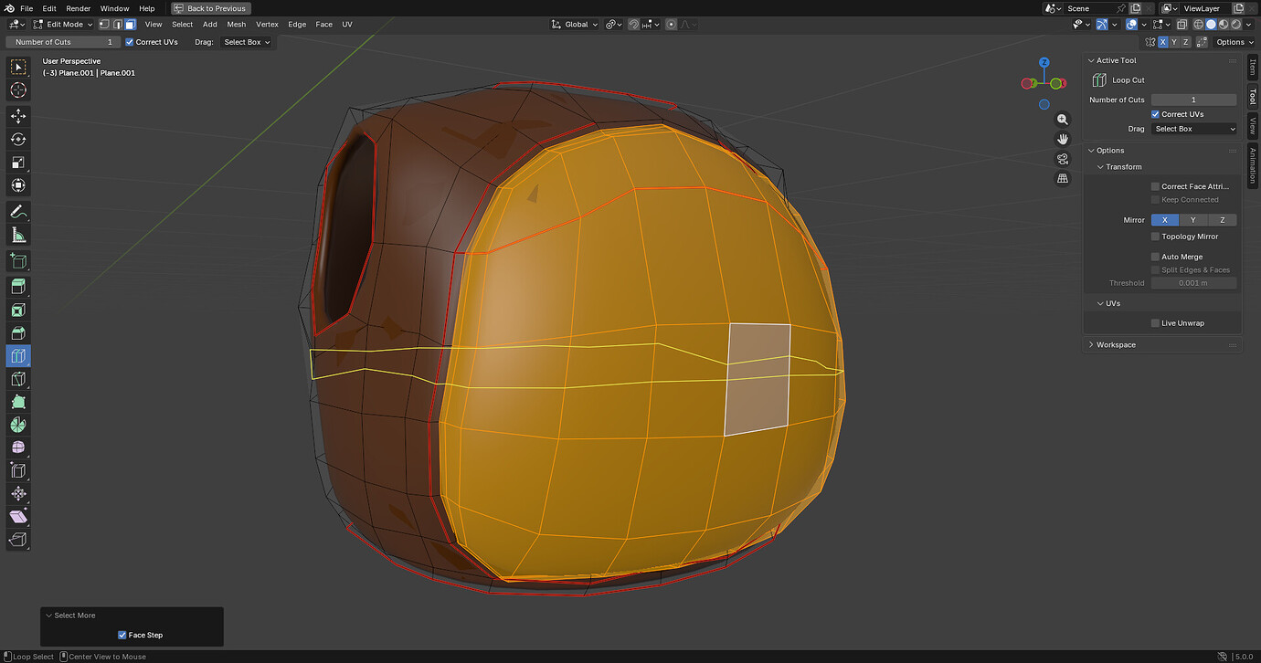 Loop cutting selected faces - Basics & Interface - Blender Artists ...