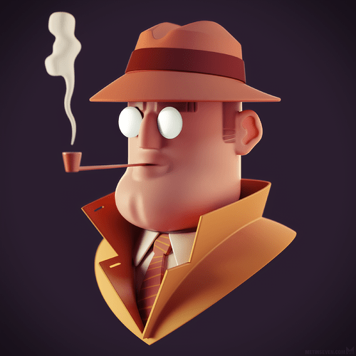metin-seven_3d-toy-modeler-cartoon-character-designer_inspector-detective
