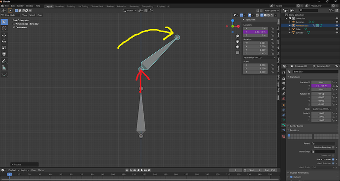 Please tell me how to move the bone position up and down with only ...