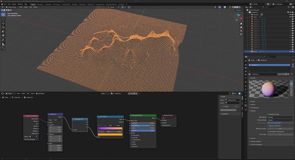 Trying to apply gradient to a plane - Materials and Textures - Blender ...