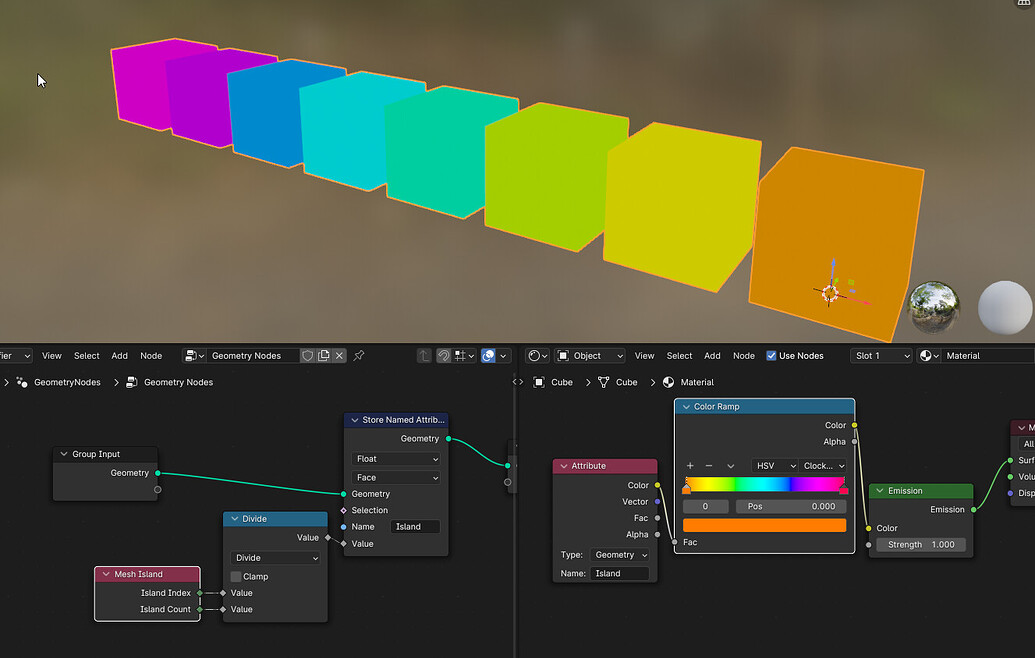Color Values Blender Apply differnte color values to separate meshes on a same object ...