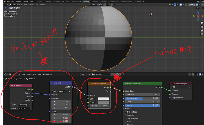 "Texture Map" vs " Texture Space" in Geometry nodes - Basics ...