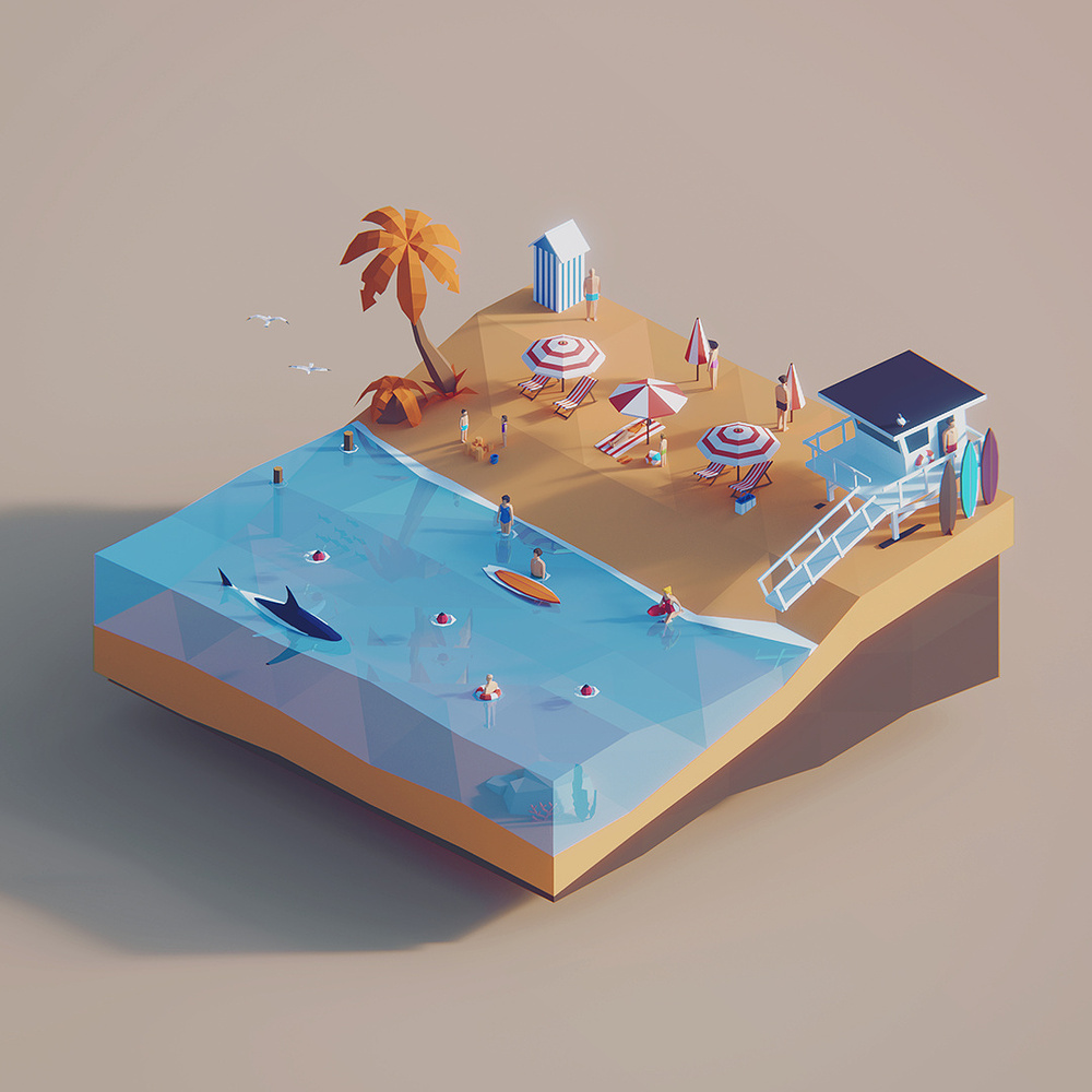 Low Poly Worlds - Finished Projects - Blender Artists Community