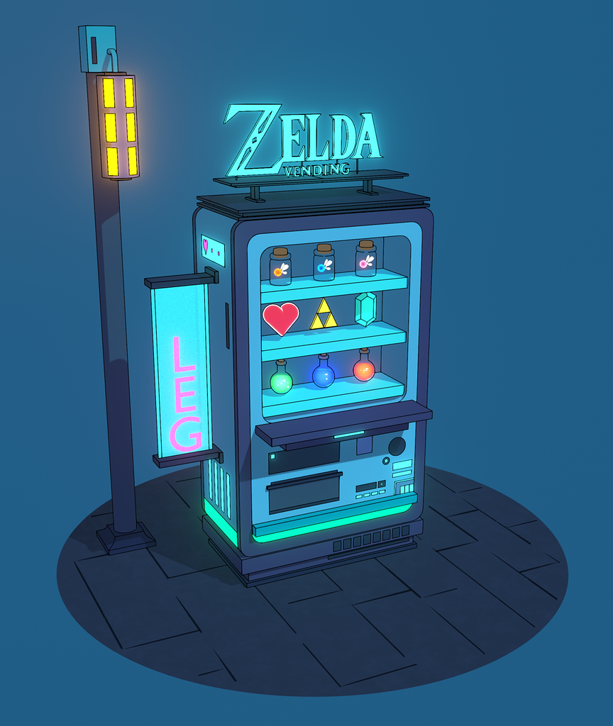 Zelda Vending Machine - Finished Projects - Blender Artists Community