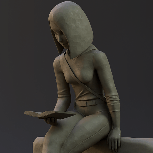 Sculpture - Girl Reading