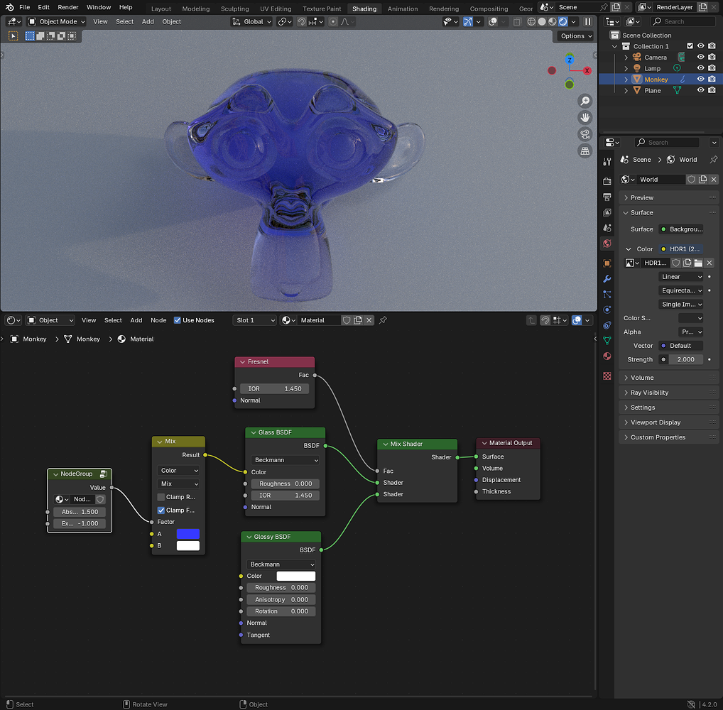 How do I create a transparent shader that get darker with thickness ...