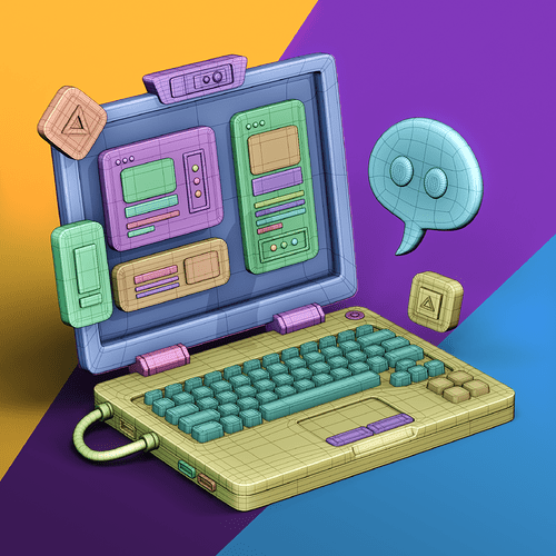 LAPTOP-STYLIZED_Turntable (0-00-12-00)