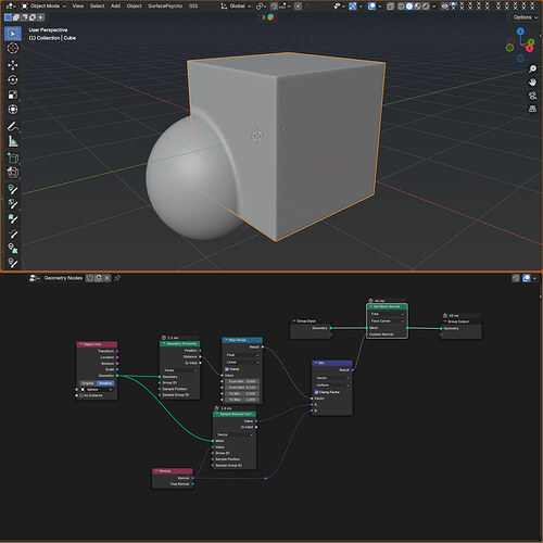 How to use the new "set normal node" in Geometry nodes? - Modeling ...