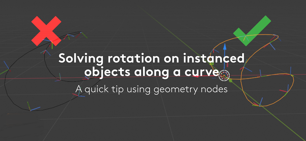 Rotation along curve in blender geo node (geometry node) - Modeling ...