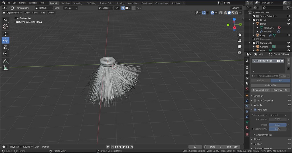 Hair particle becomes inverted - Particles and Physics Simulations ...