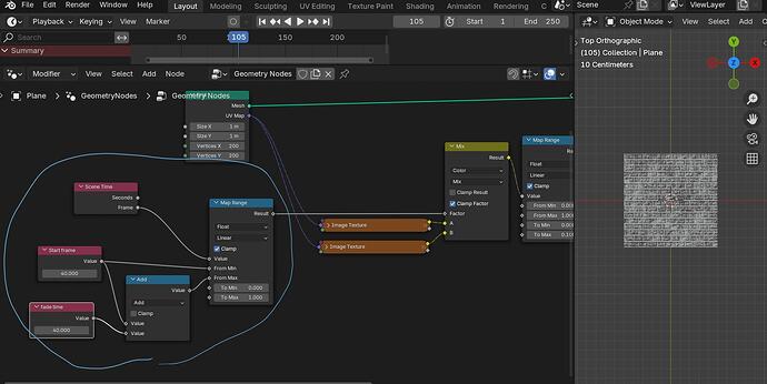 Change image texture in geometry nodes via animation frame - Materials ...