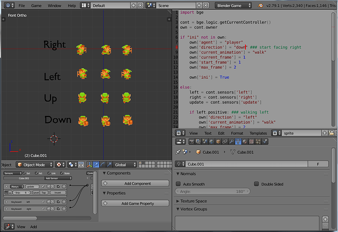 (QUESTION)2D sprite animation in four directions?(HELP) - Game Engine ...