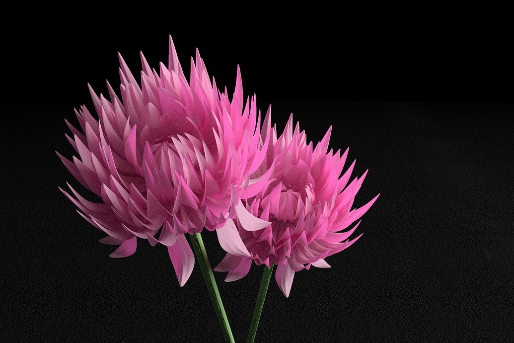 3d mesh model free flower blender