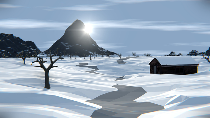 snow-lowpoly-lanscape