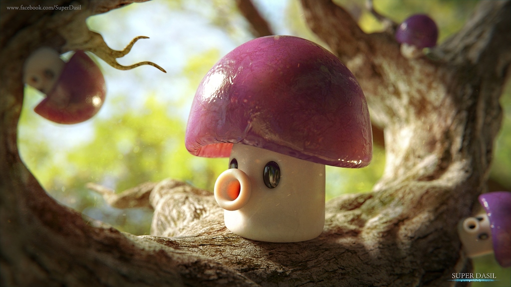 Puff-shroom 3D - Finished Projects - Blender Artists Community