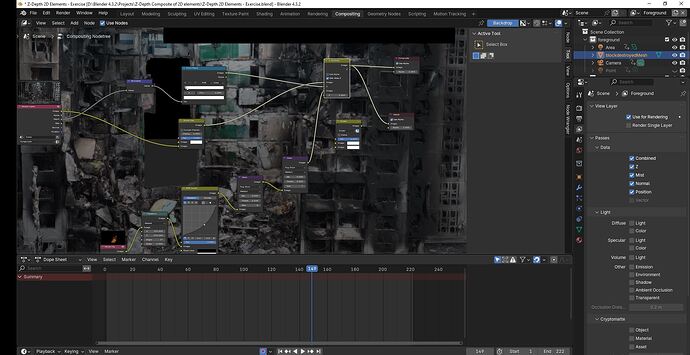 Problem With Compositing 2D Elements In Z Depth - Compositing and Post ...