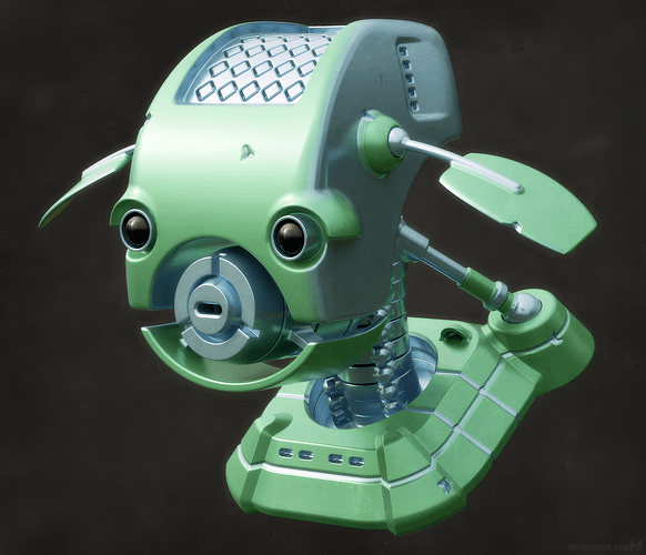metin-seven_3d-hard-surface-modeler-toy-designer_science-fiction-robot-bust