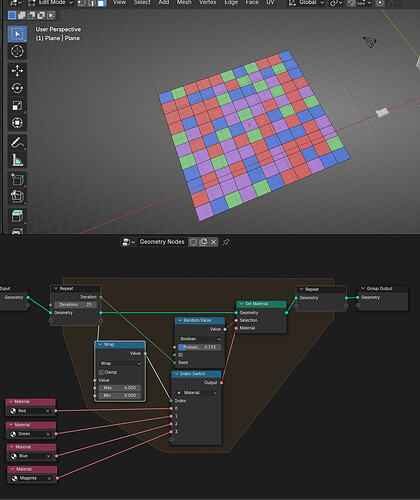 Random materials in geometry nodes - Modeling - Blender Artists Community