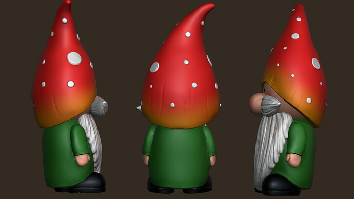 Cute Garden Gnome Character Sculpt 12