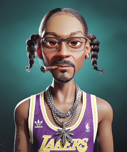 Snoop Dogg normal rendering