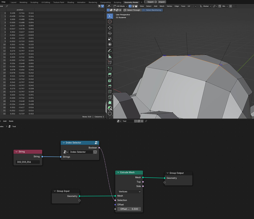 Select Index by String Node Group (Geomtry Nodes) - Tutorials, Tips and ...