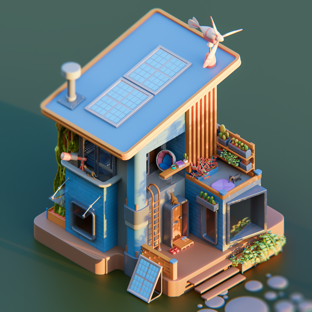 A cute wee house - Finished Projects - Blender Artists Community