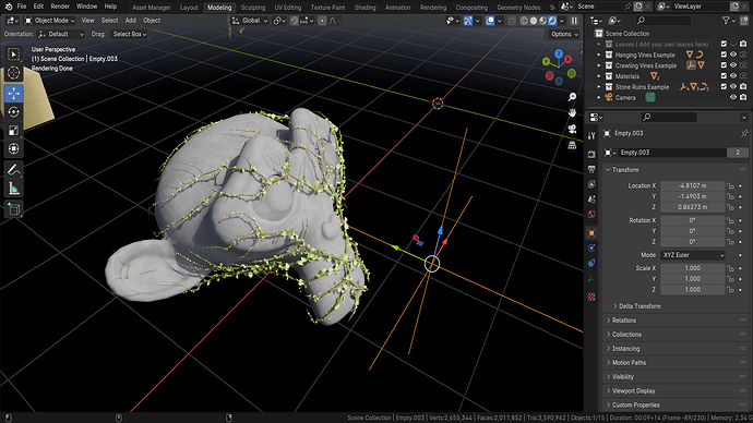 Blender 4 Jungle Vines Geometry Node (4)