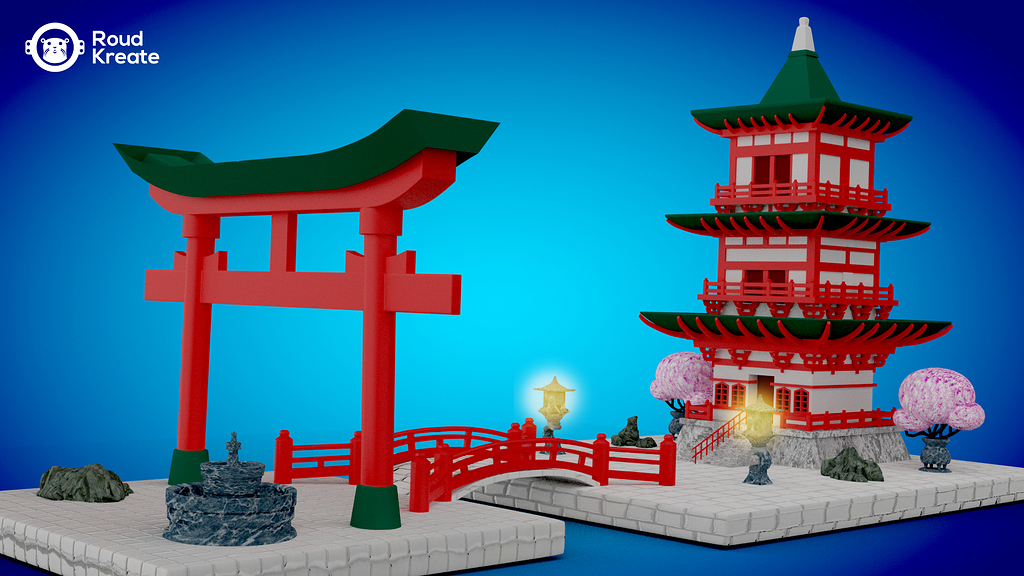 IKIGAI - Japanese Temple (Representation - Diorama) - Finished Projects -  Blender Artists Community