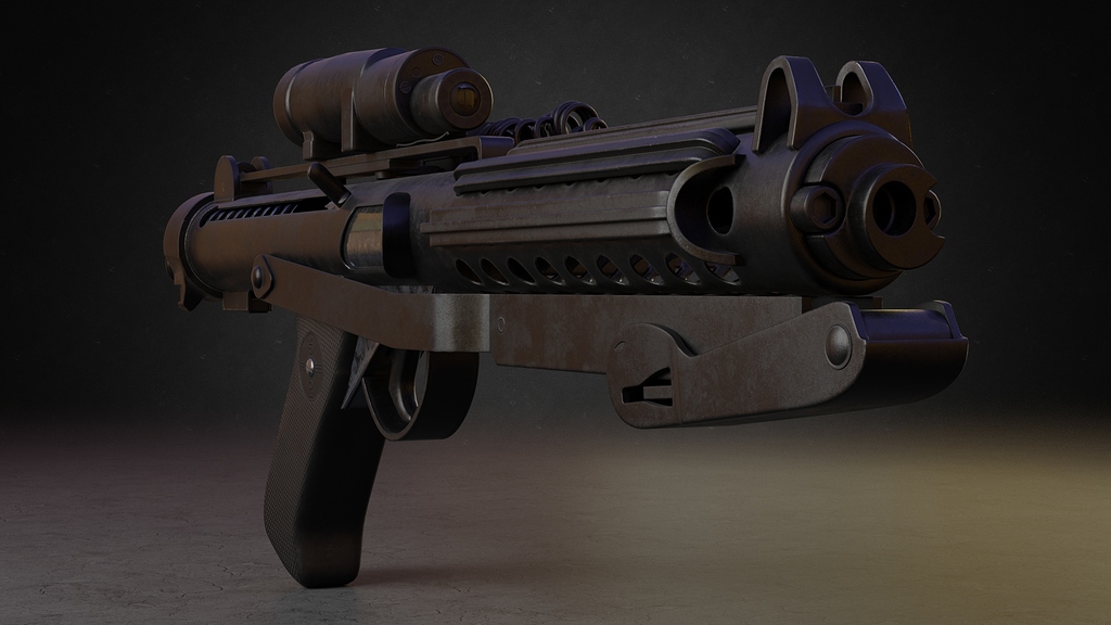 Stormtrooper E 11 Blaster Rifle Finished Projects Blender Artists Community - stormtrooper e11 blaster roblox cursor