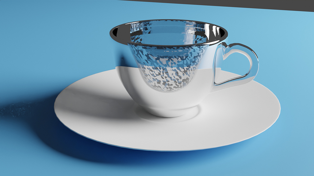 Coffee cup doesn't look like glass after render in blender 2.82