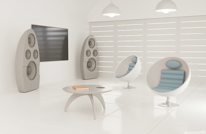 metin-seven_realistic-3d-illustrator-visualizer_retro-futuristic-interior-design-visualization