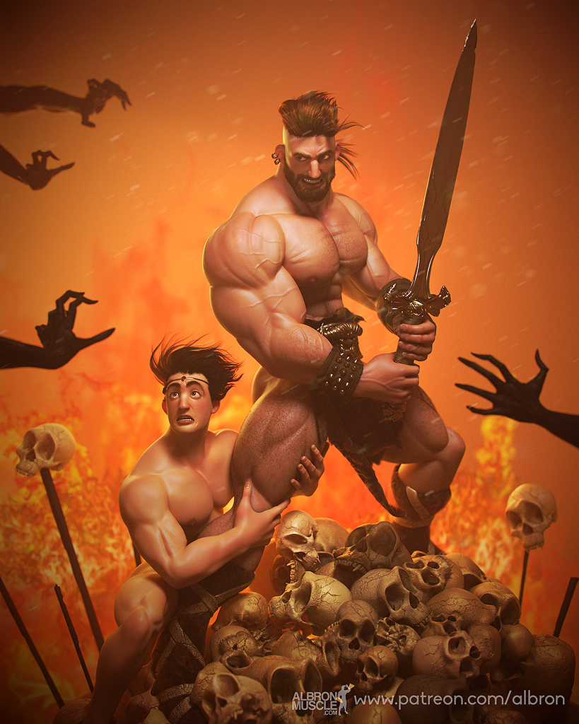 It’s inspired by the illustrations of Frazetta where Barbarians were shown ...