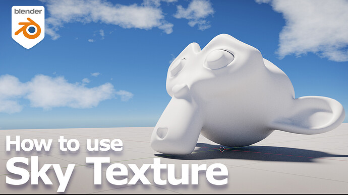 How to use sky texture in Blender YT