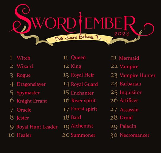 swordtember