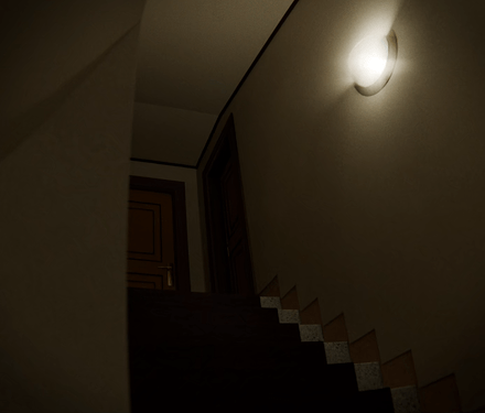 00 Miniature Backroom Stair Hallway