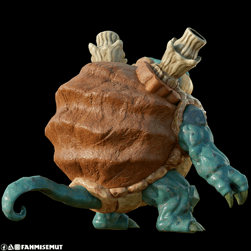 Blastoise fan art from pokemon - Finished Projects - Blender Artists ...