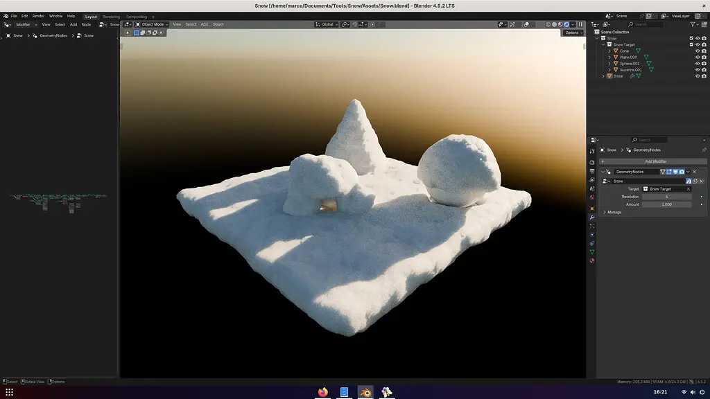 Snow Renderer Snow generator - Blender and CG Discussions - Blender Artists Community