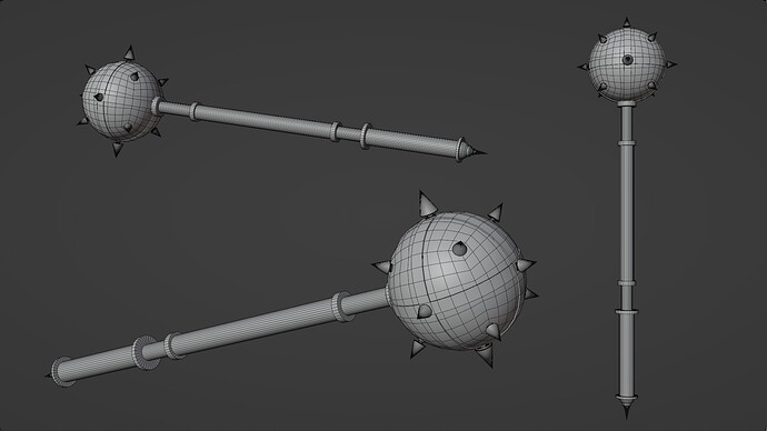 2023-07-15 Collab Fantasy Weapons - Mace Viewport
