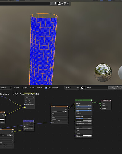 Normal map inverted on some faces when using Curve to Mesh - Modeling ...