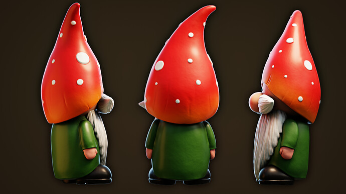Cute Garden Gnome Character Sculpt 8